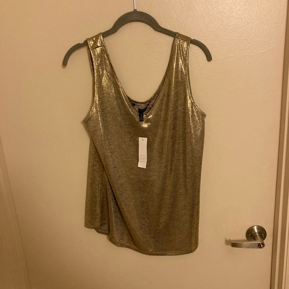 Brand new with tags women’s White House Black Market jersey dual tanktop size M - Picture 1 of 3